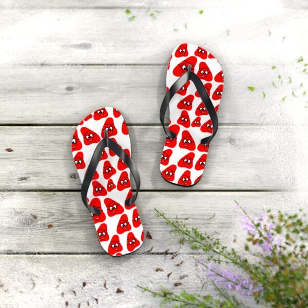 Red Been Flip Flops - Image 4
