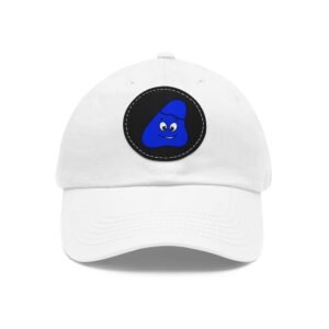 Blue Been Dad Hat with Leather Patch (Round)