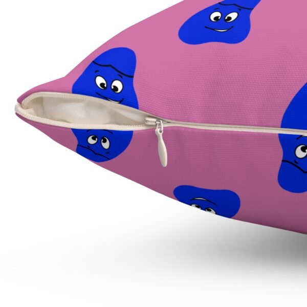 Blue Been Spun Polyester Square Pillow - Image 12