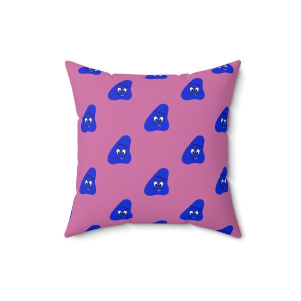 Blue Been Spun Polyester Square Pillow - Image 4