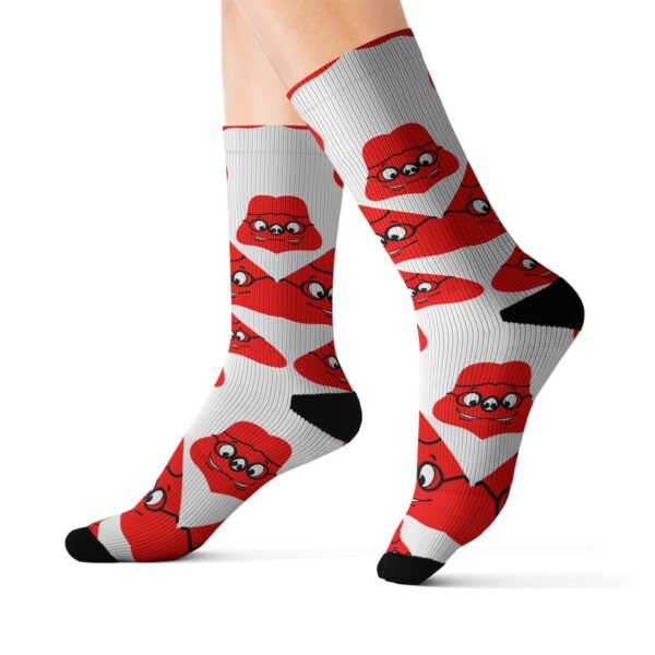 Red Been Sublimation Socks - Image 5
