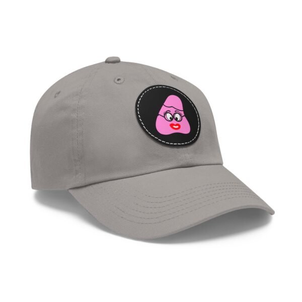 Pink Been Dad Hat with Leather Patch (Round) - Image 78