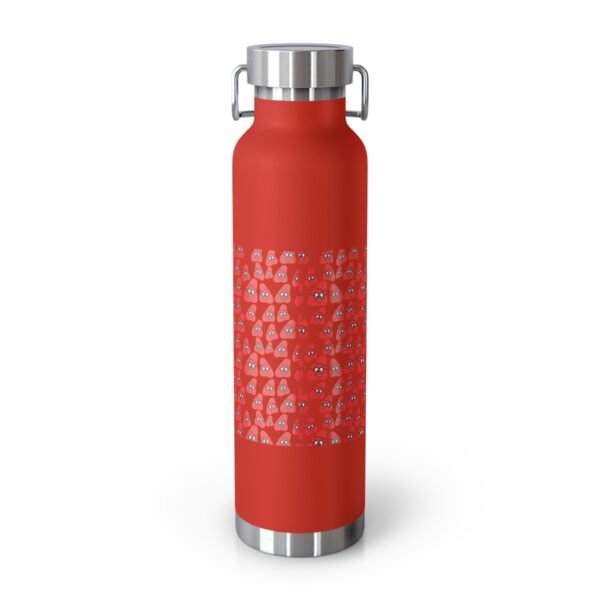 Red Been Copper Vacuum Insulated Bottle, 22oz - Image 8