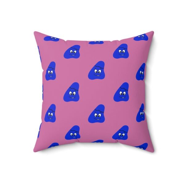 Blue Been Spun Polyester Square Pillow - Image 7