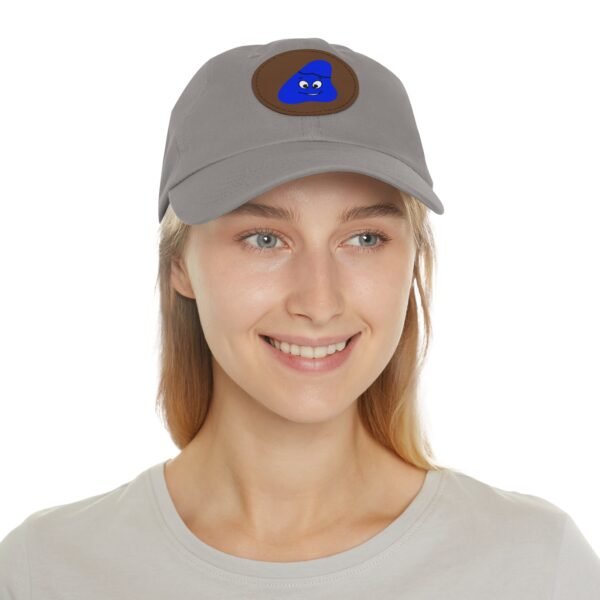 Blue Been Dad Hat with Leather Patch (Round) - Image 92