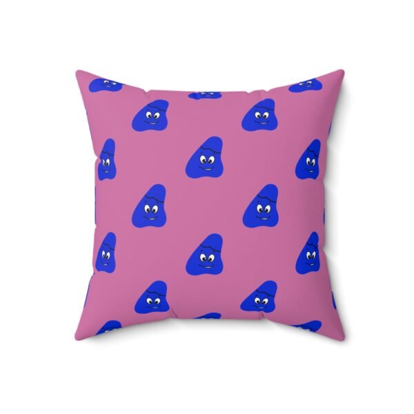 Blue Been Spun Polyester Square Pillow - Image 8
