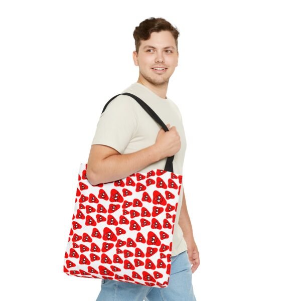 Red Been Tote Bag (AOP) - Image 3