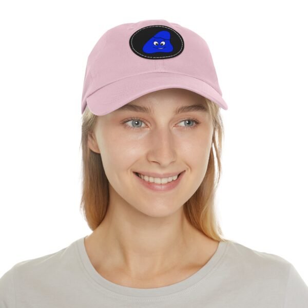 Blue Been Dad Hat with Leather Patch (Round) - Image 68