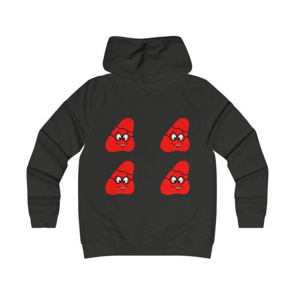 Red Been Girlie College Hoodie - Image 8
