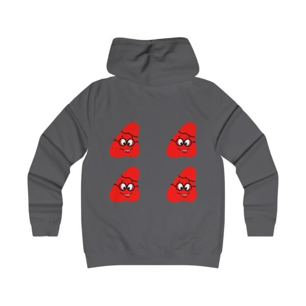 Red Been Girlie College Hoodie - Image 14