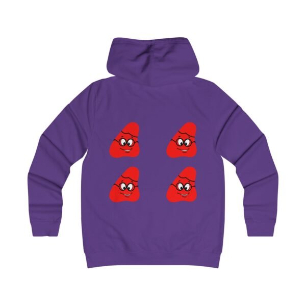 Red Been Girlie College Hoodie - Image 16