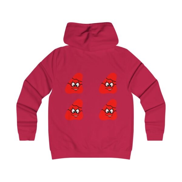 Red Been Girlie College Hoodie - Image 18