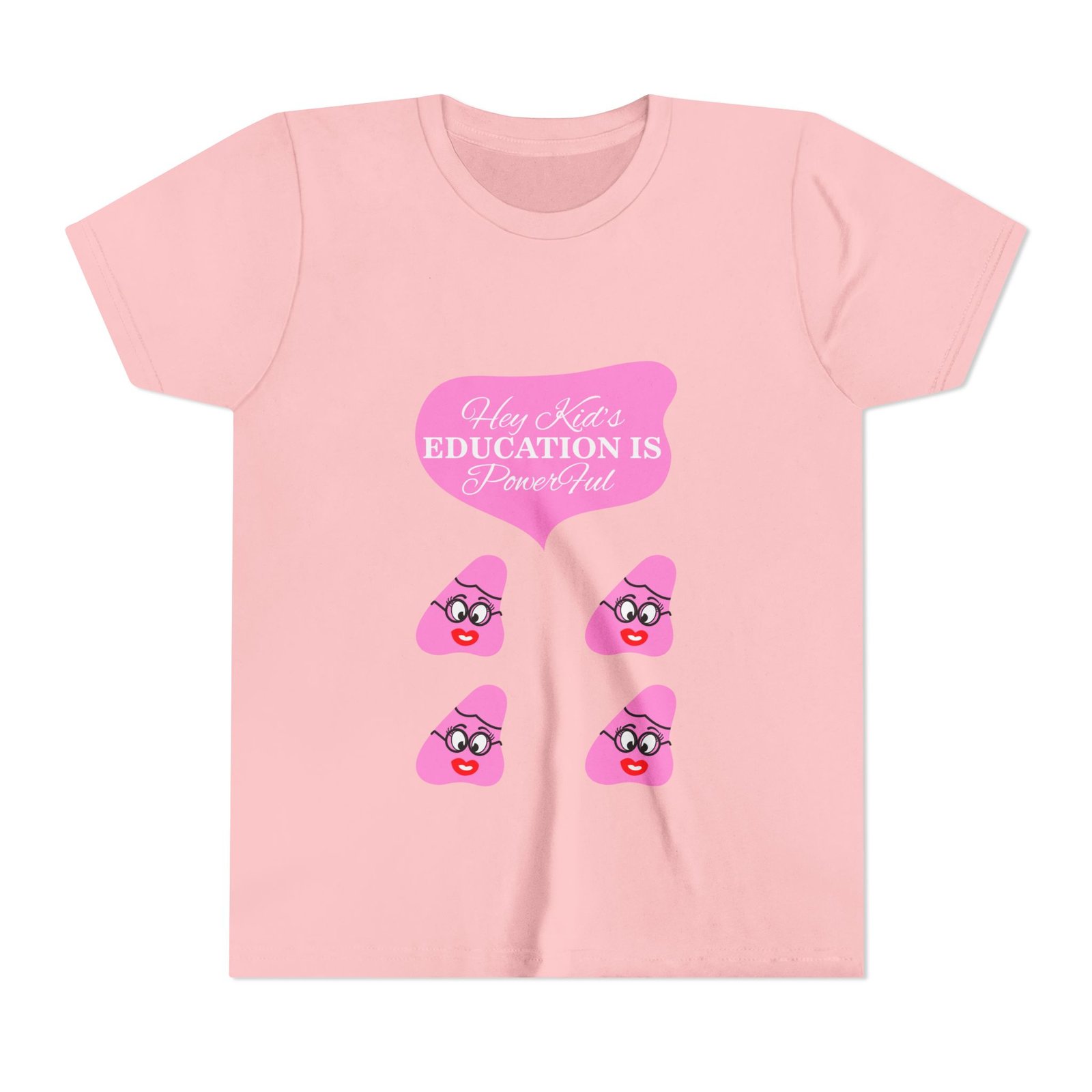 Pink Been (4) Youth Short Sleeve Tee - Image 37