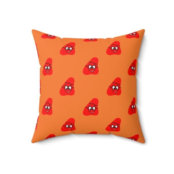 Red Been Spun Polyester Square Pillow - Image 7