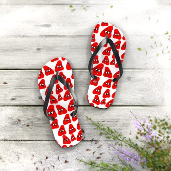 Red Been Flip Flops - Image 8