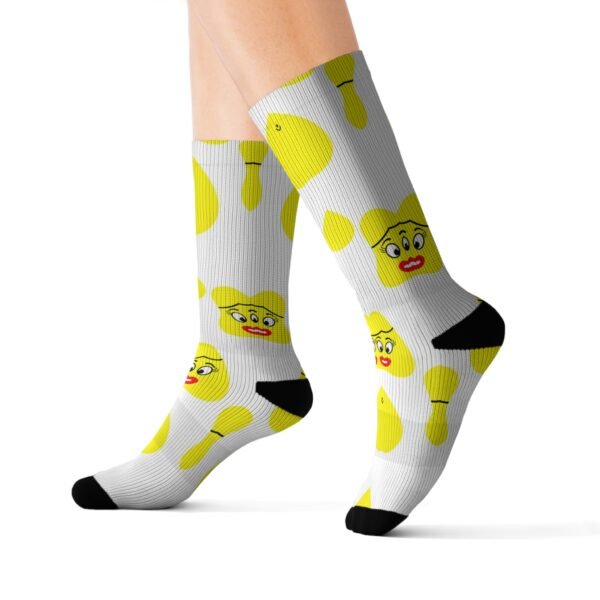 Yellow Been Sublimation Socks - Image 9