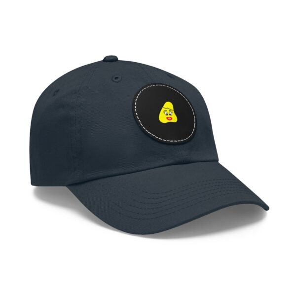 Yellow Been Dad Hat with Leather Patch (Round) - Image 50