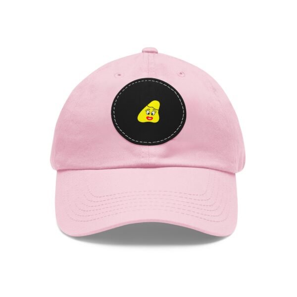 Yellow Been Dad Hat with Leather Patch (Round) - Image 65