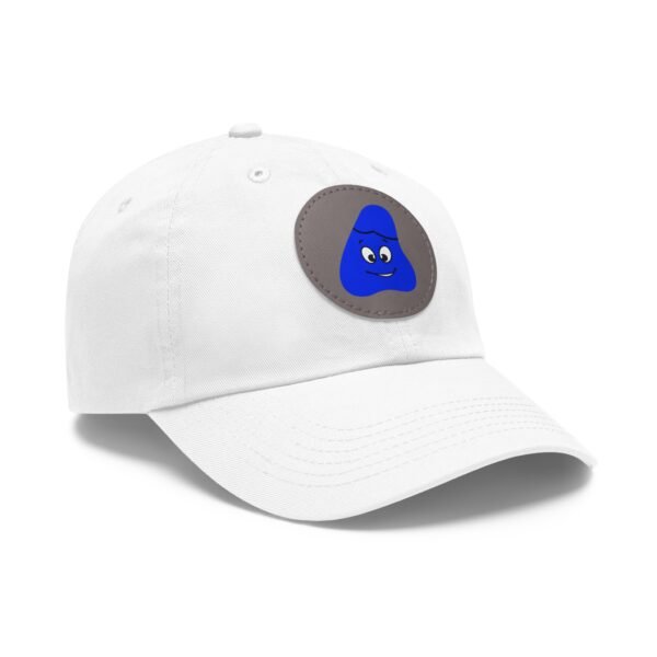 Blue Been Dad Hat with Leather Patch (Round) - Image 6