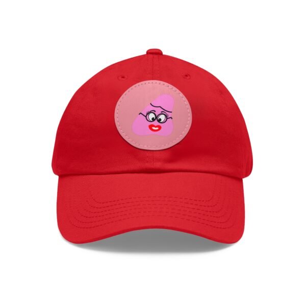 Pink Been Dad Hat with Leather Patch (Round) - Image 25