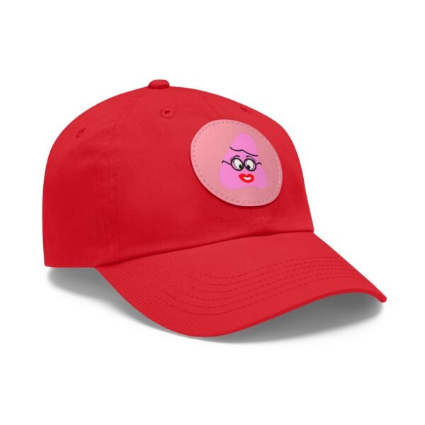 Pink Been Dad Hat with Leather Patch (Round) - Image 26