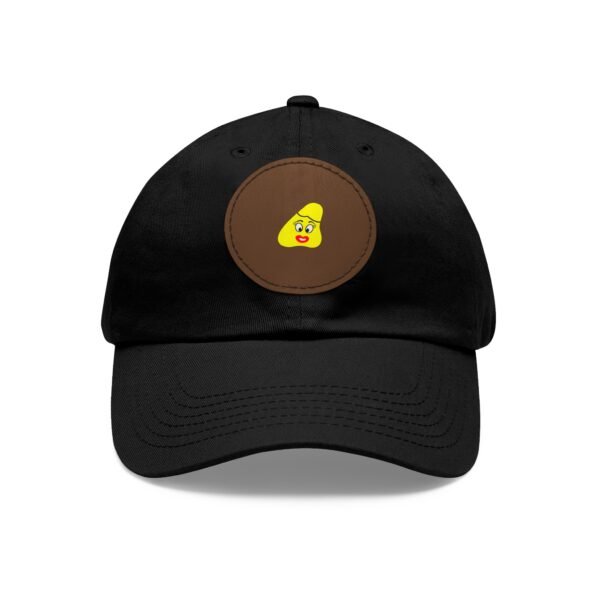 Yellow Been Dad Hat with Leather Patch (Round) - Image 41