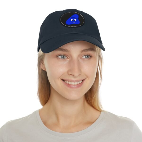 Blue Been Dad Hat with Leather Patch (Round) - Image 52