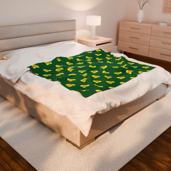 Yellow Been Velveteen Plush Blanket - Image 4