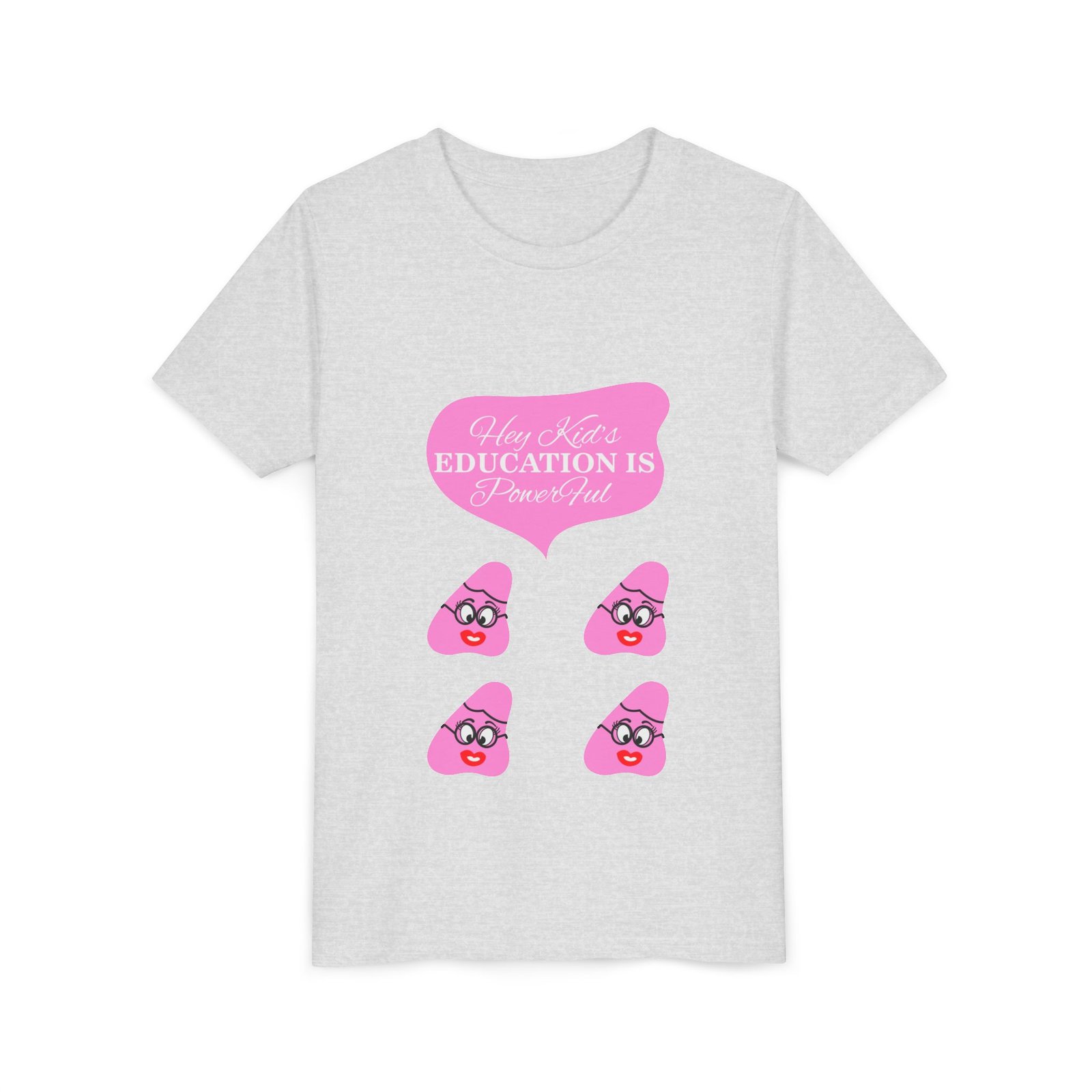 Pink Been (4) Youth Short Sleeve Tee - Image 7