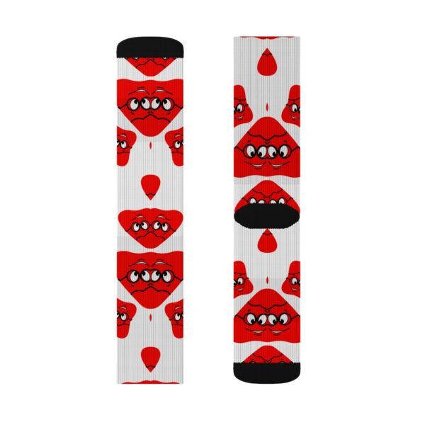 Red Been Sublimation Socks - Image 4