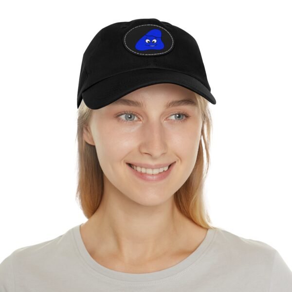 Blue Been Dad Hat with Leather Patch (Round) - Image 36
