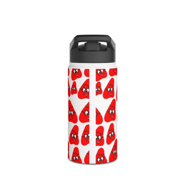 Red Been Stainless Steel Water Bottle, Standard Lid - Image 2