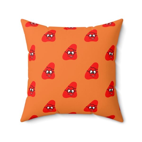 Red Been Spun Polyester Square Pillow - Image 11