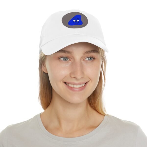 Blue Been Dad Hat with Leather Patch (Round) - Image 8