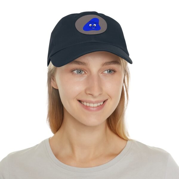 Blue Been Dad Hat with Leather Patch (Round) - Image 56