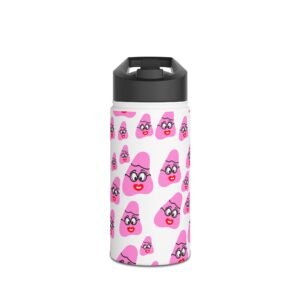 Pink Been Stainless Steel Water Bottle, Standard Lid