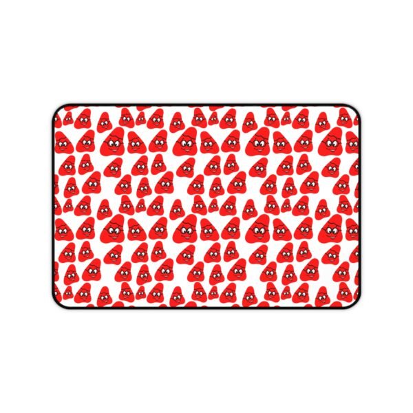 Red Been Desk Mat