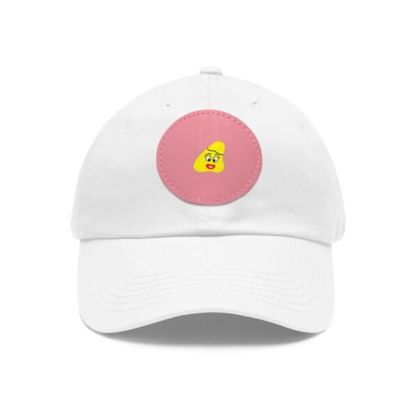 Yellow Been Dad Hat with Leather Patch (Round) - Image 13