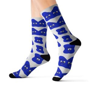 Blue Been Sublimation Socks