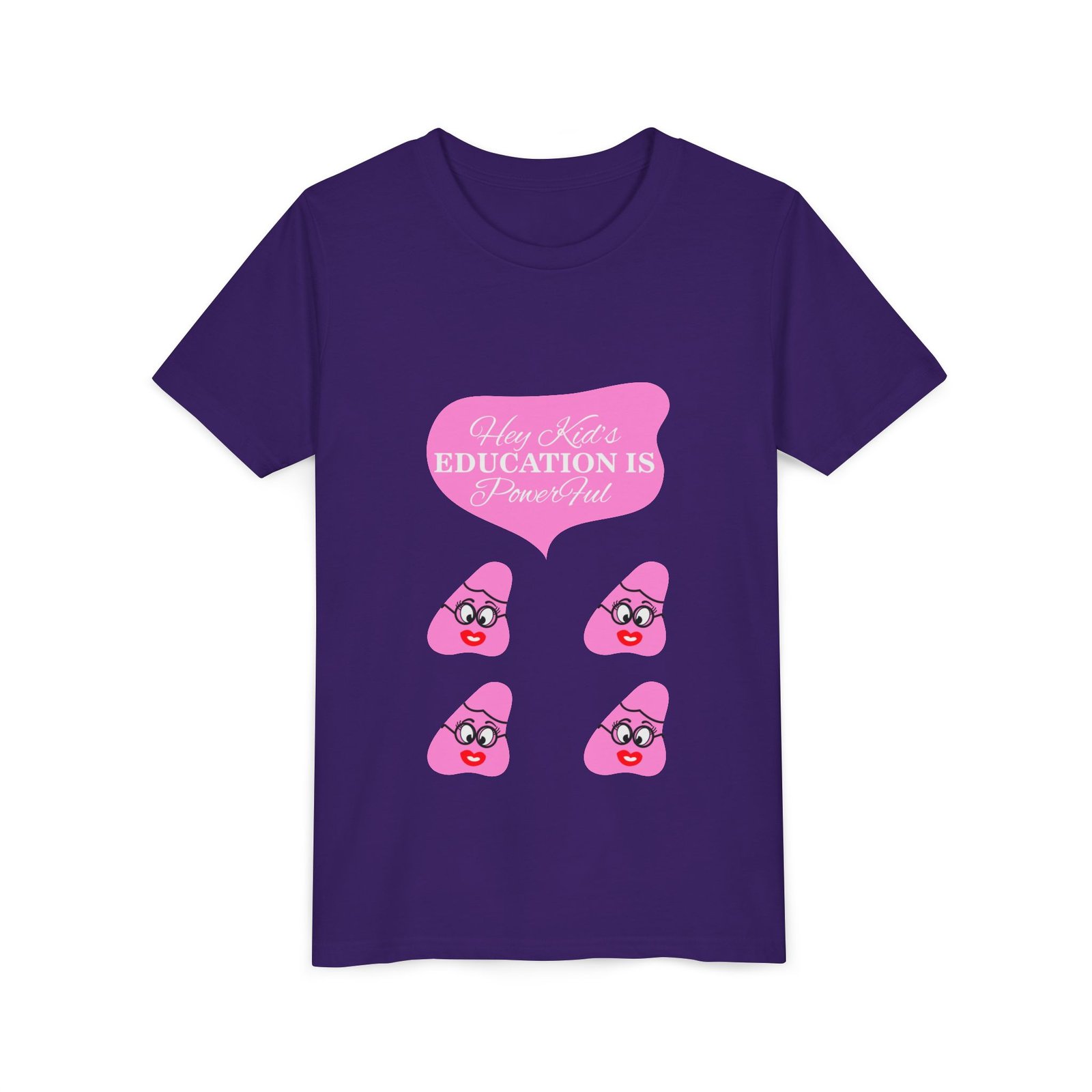 Pink Been (4) Youth Short Sleeve Tee - Image 31