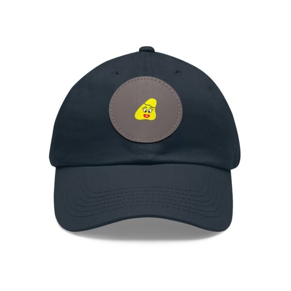 Yellow Been Dad Hat with Leather Patch (Round) - Image 53