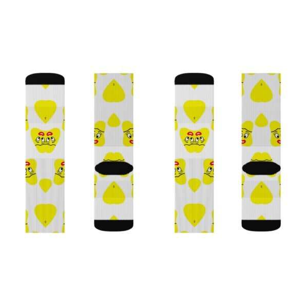 Yellow Been Sublimation Socks - Image 10