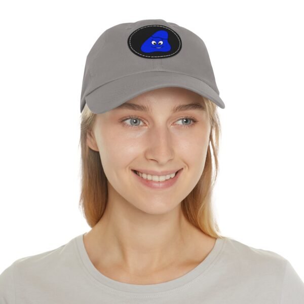 Blue Been Dad Hat with Leather Patch (Round) - Image 84