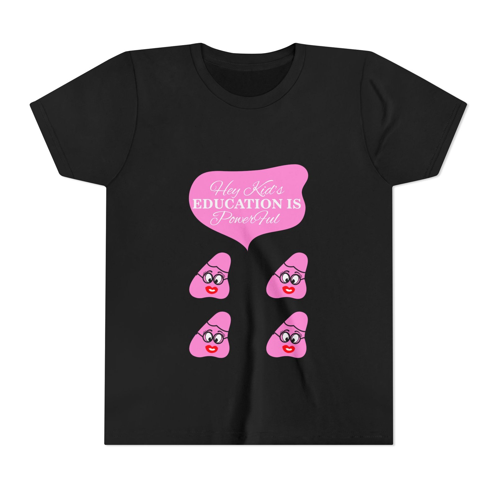 Pink Been (4) Youth Short Sleeve Tee - Image 9