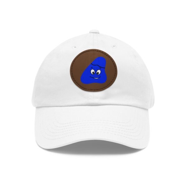 Blue Been Dad Hat with Leather Patch (Round) - Image 9