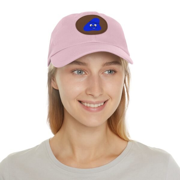 Blue Been Dad Hat with Leather Patch (Round) - Image 76