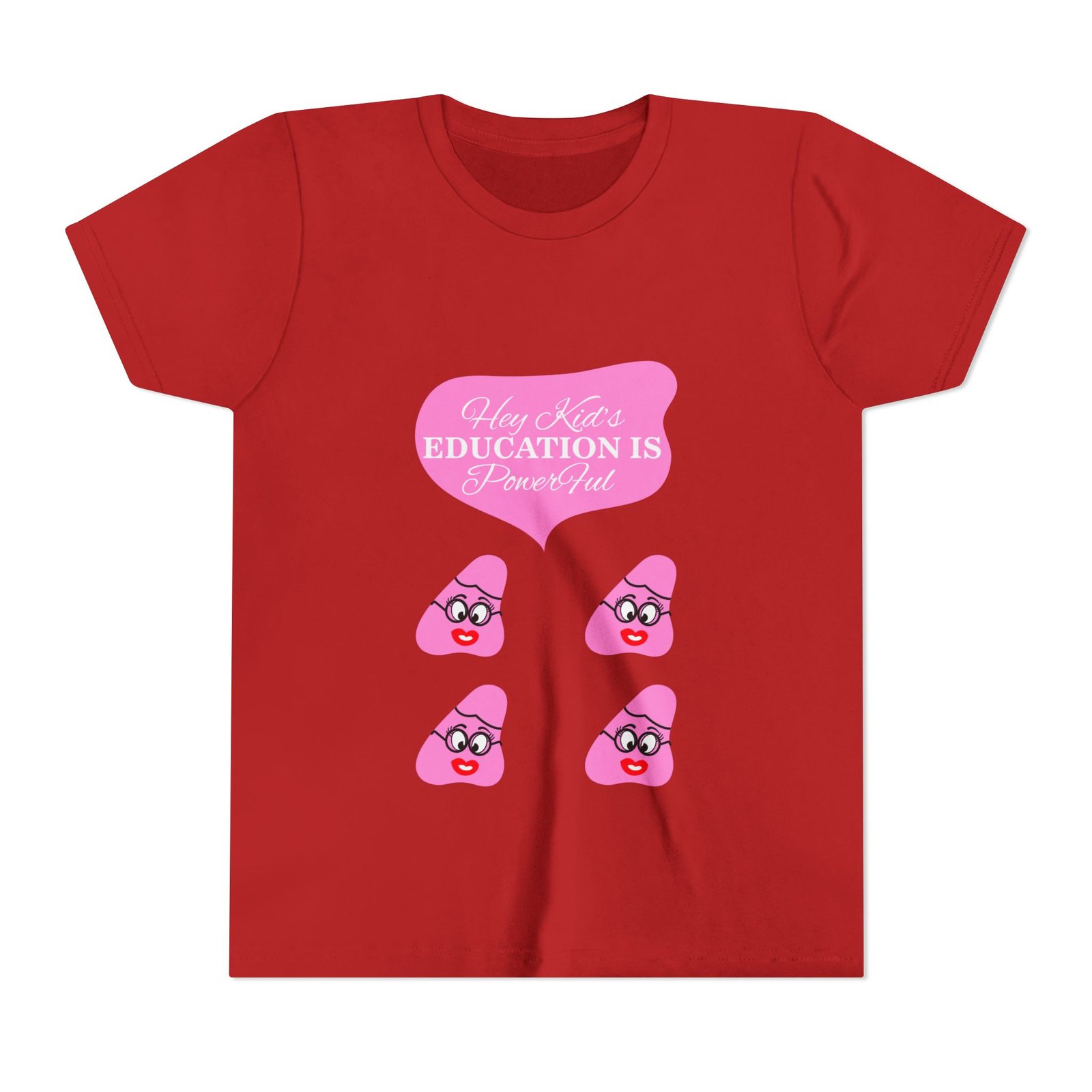 Pink Been (4) Youth Short Sleeve Tee - Image 41