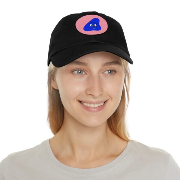 Blue Been Dad Hat with Leather Patch (Round) - Image 48