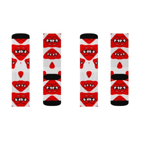 Red Been Sublimation Socks - Image 10
