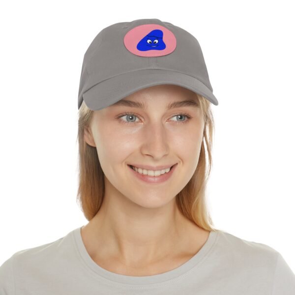 Blue Been Dad Hat with Leather Patch (Round) - Image 96